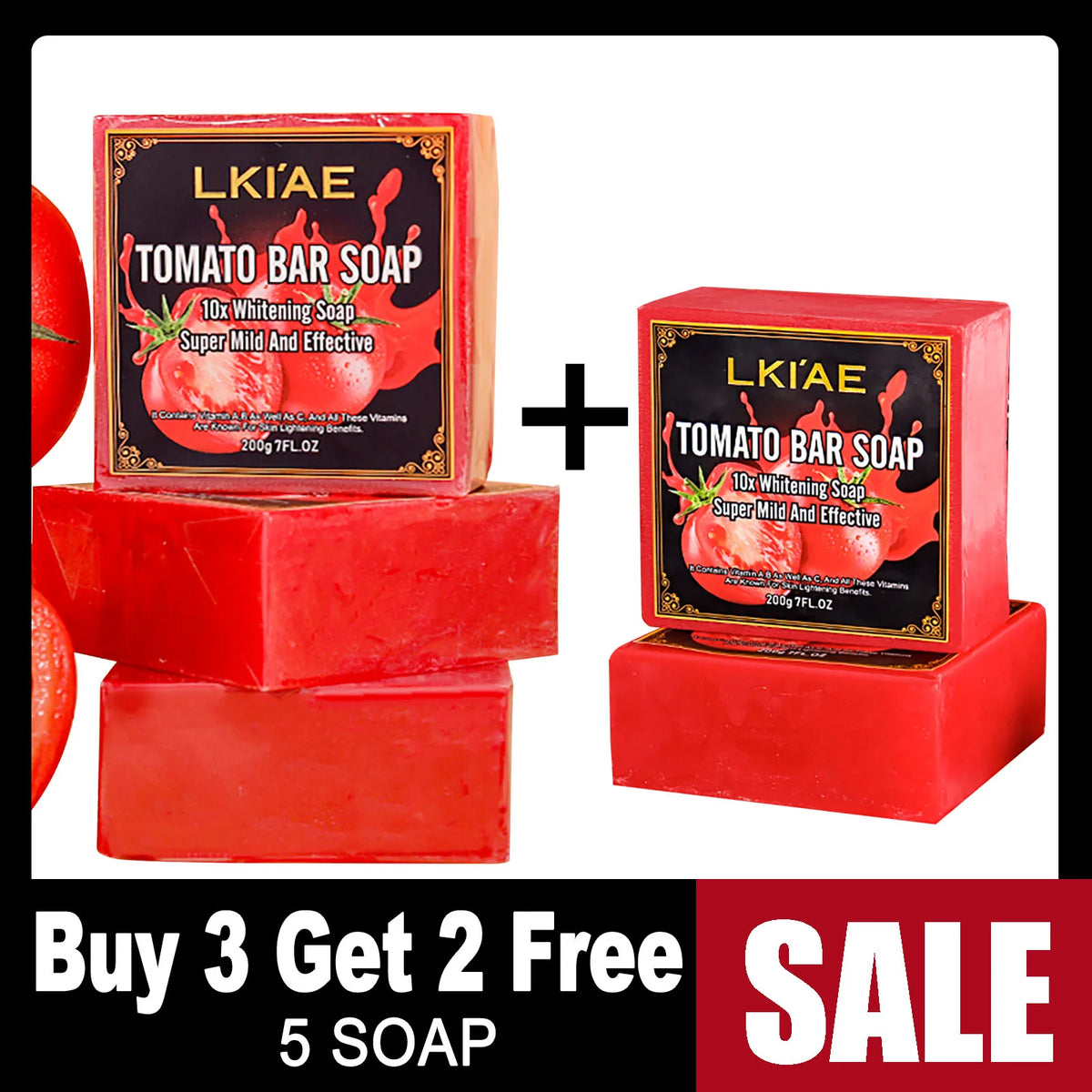 Ailke Natural Tomato Soap Bar For Whitening And Moisturizing Care