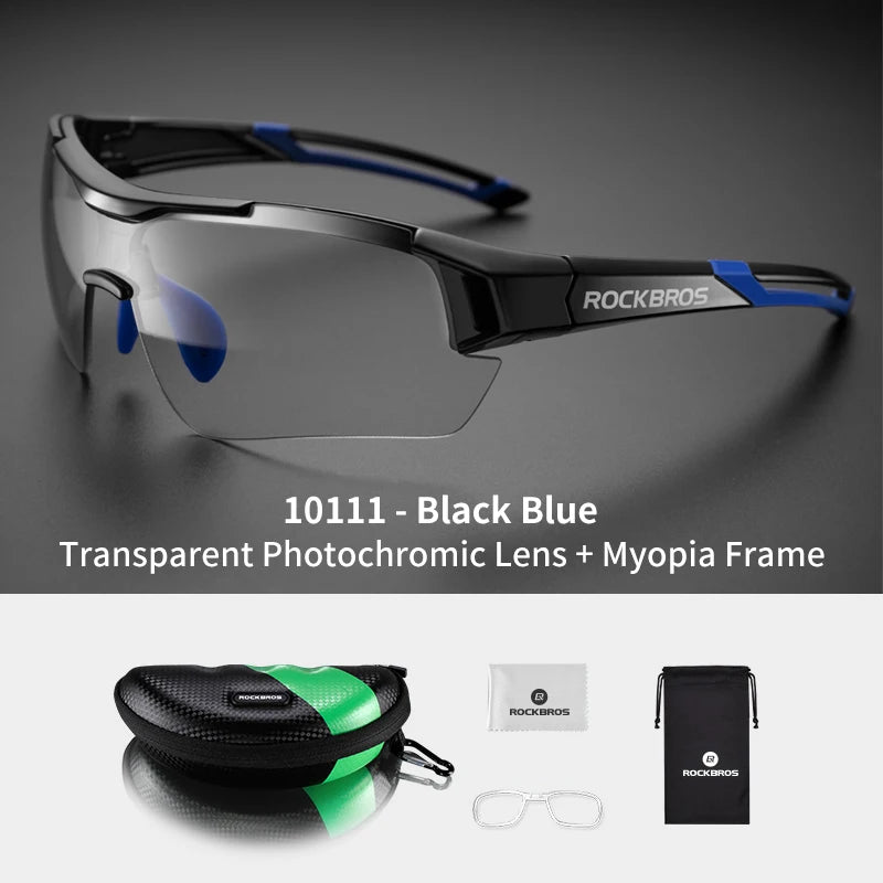 Rockbros Cycling Photochromic Sunglasses With UV400 Protection Lens