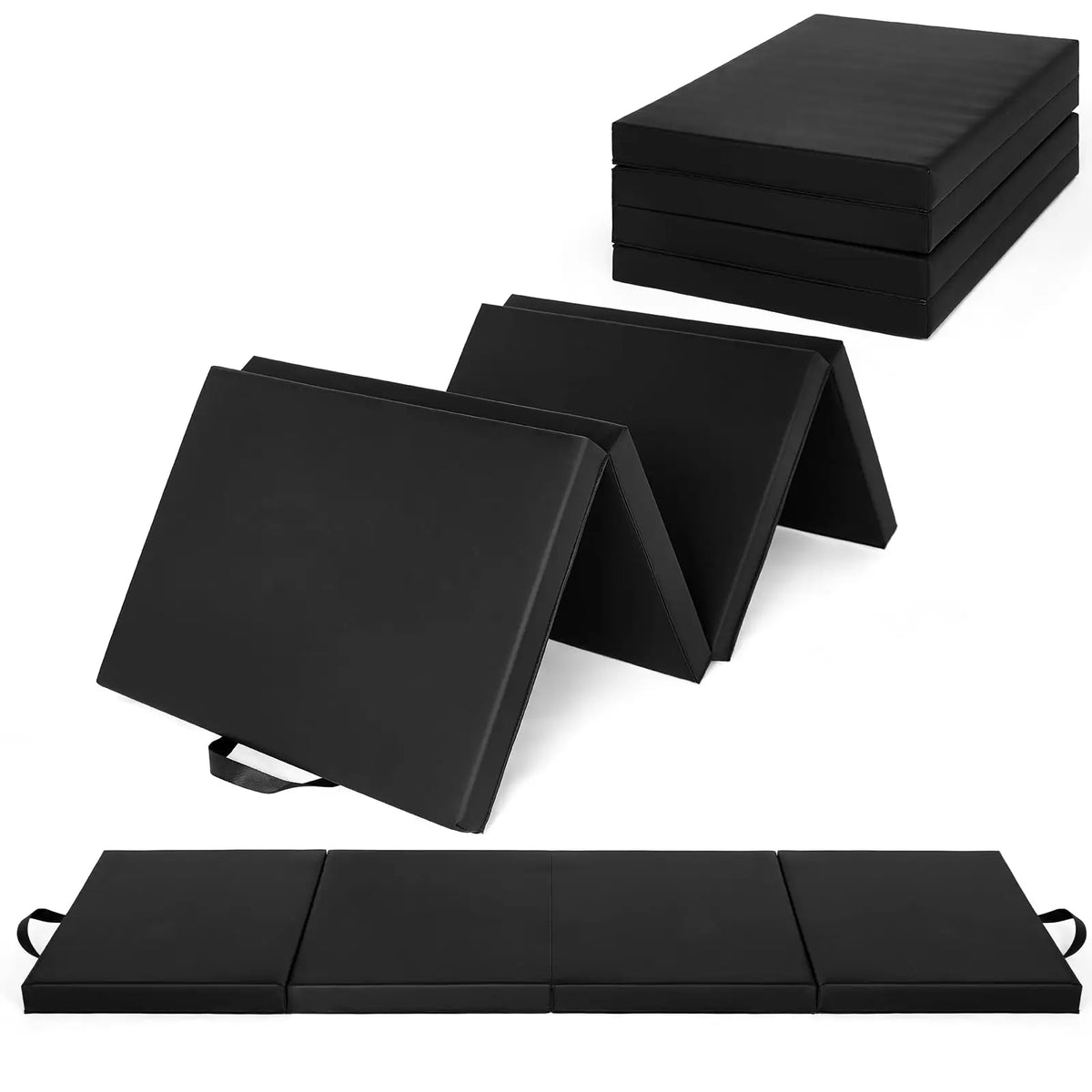 HiMISS Thick Foldable Gymnastics Exercise Mat For Home Training