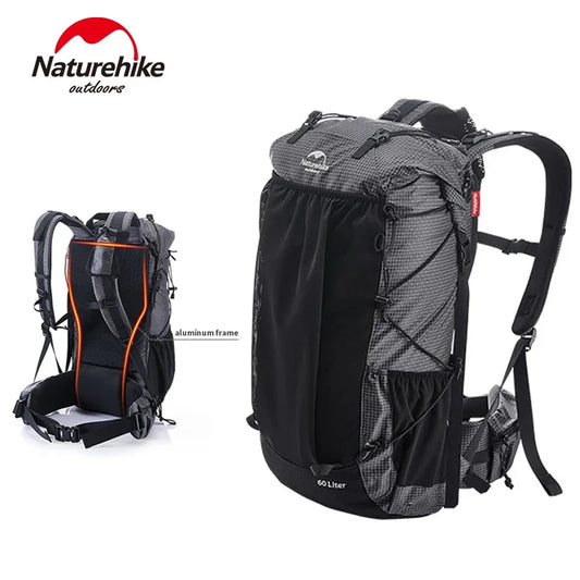 Naturehike Nylon Travel Hiking Backpack with Rain Cover