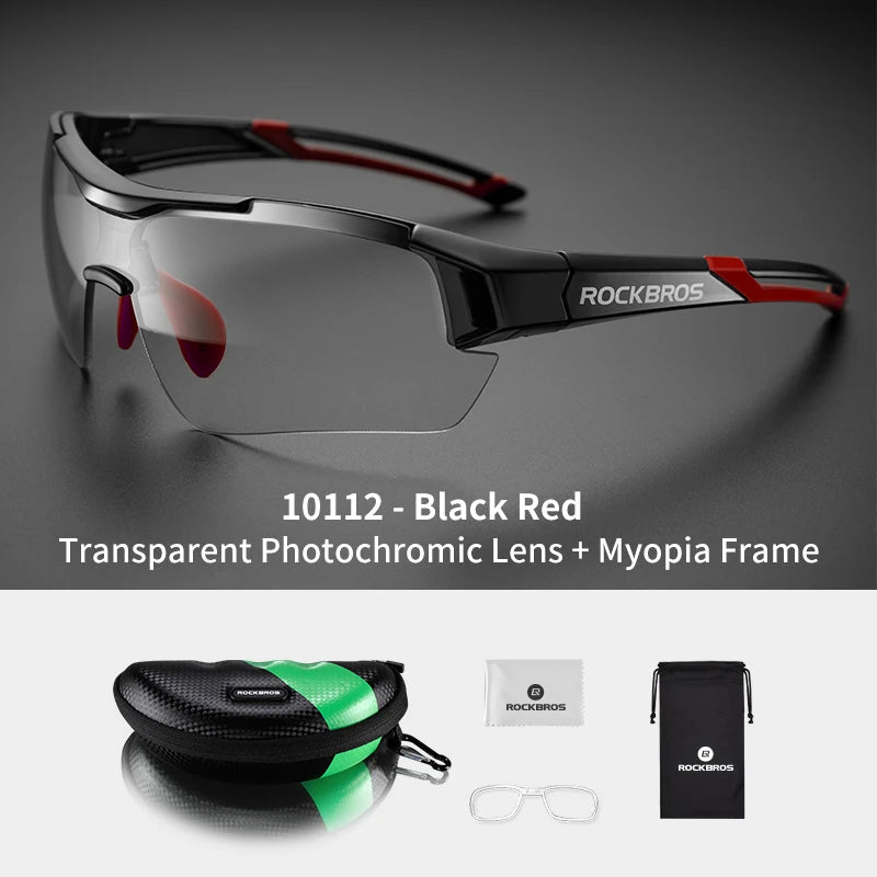 Rockbros Cycling Photochromic Sunglasses With UV400 Protection Lens