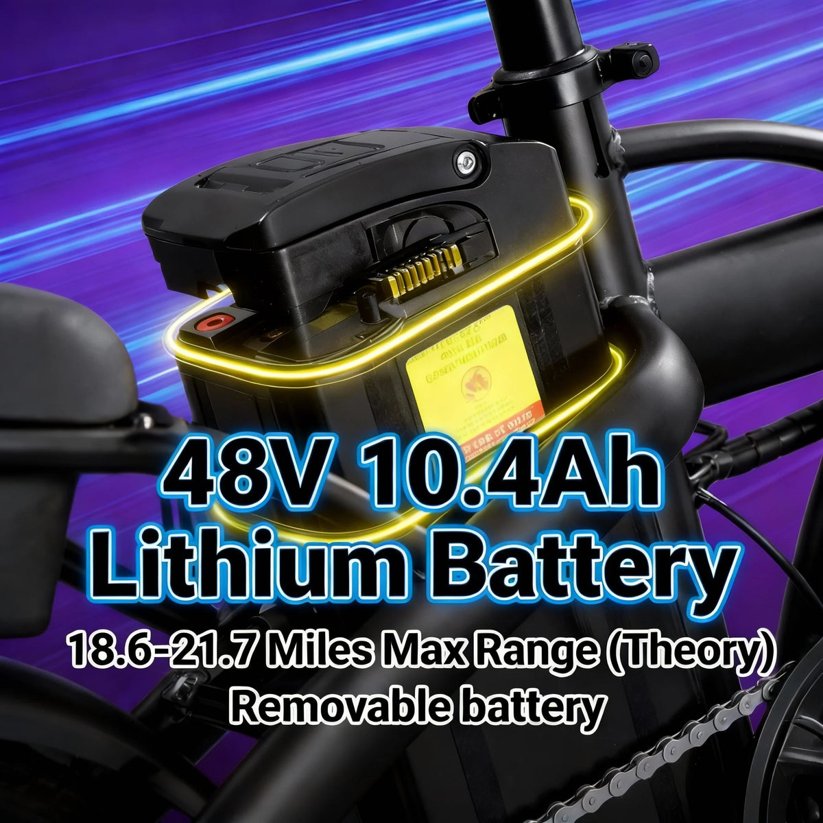 HEZZO T5 Folding Electric Commuter Bike With 750W Peak Motor