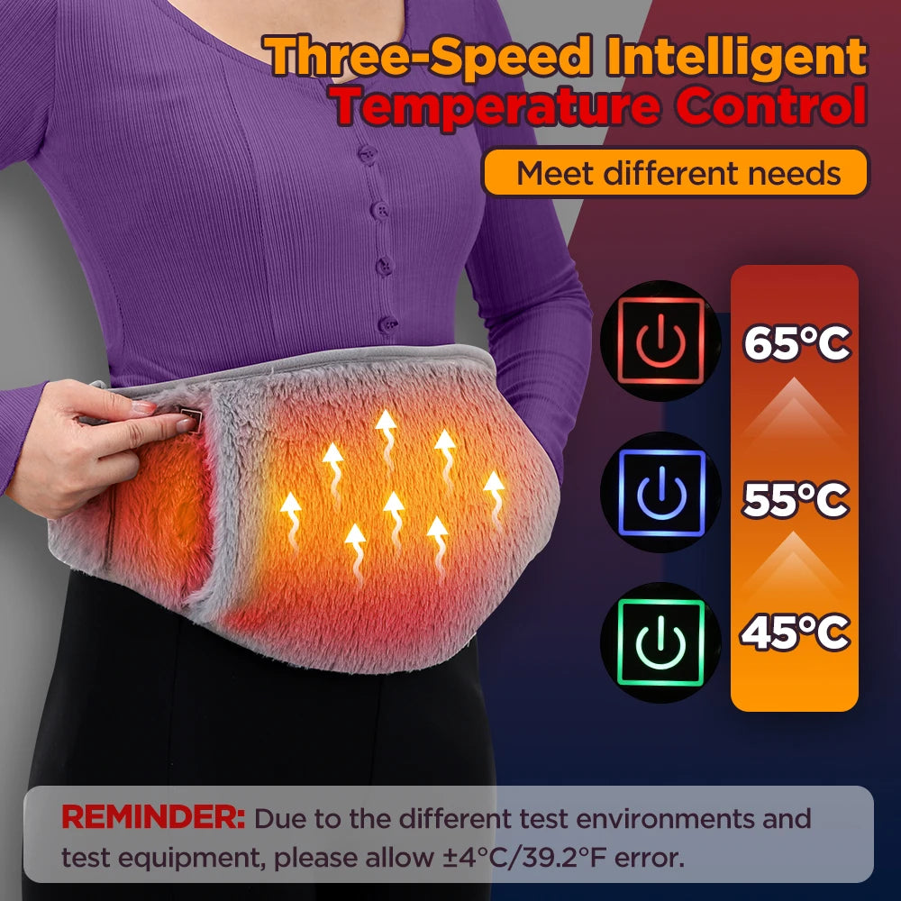 Hailicare USB Heating Belt for Waist and Hand Warming