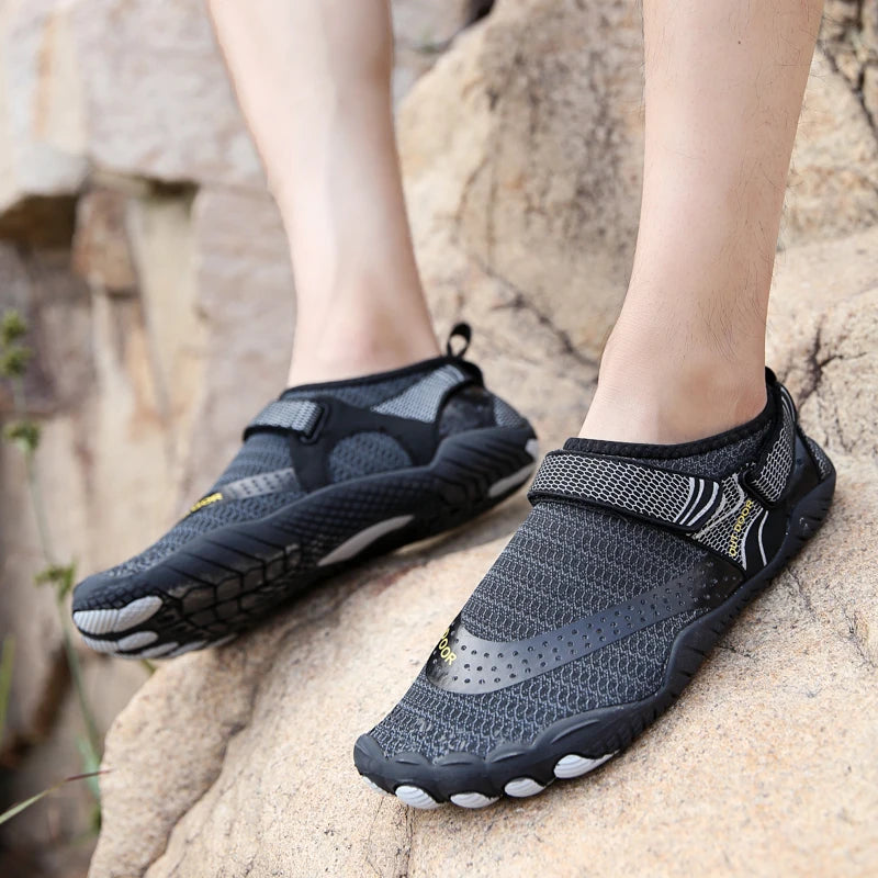 Mens Quick Dry Five Finger Water Shoes For Swimming Outdoors