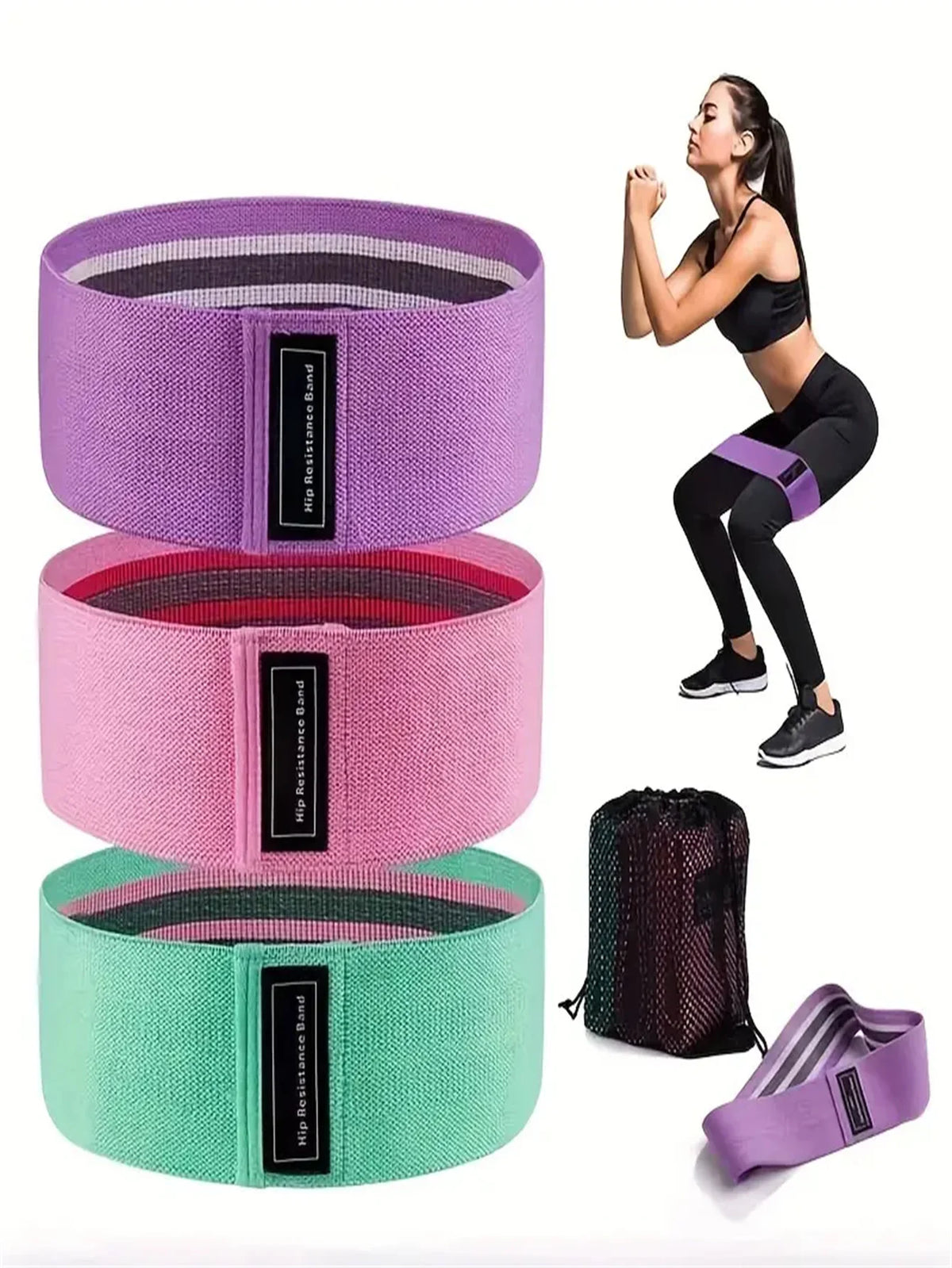 Pilates Yoga Elastic Resistance Bands for Strength and Stretch Workouts