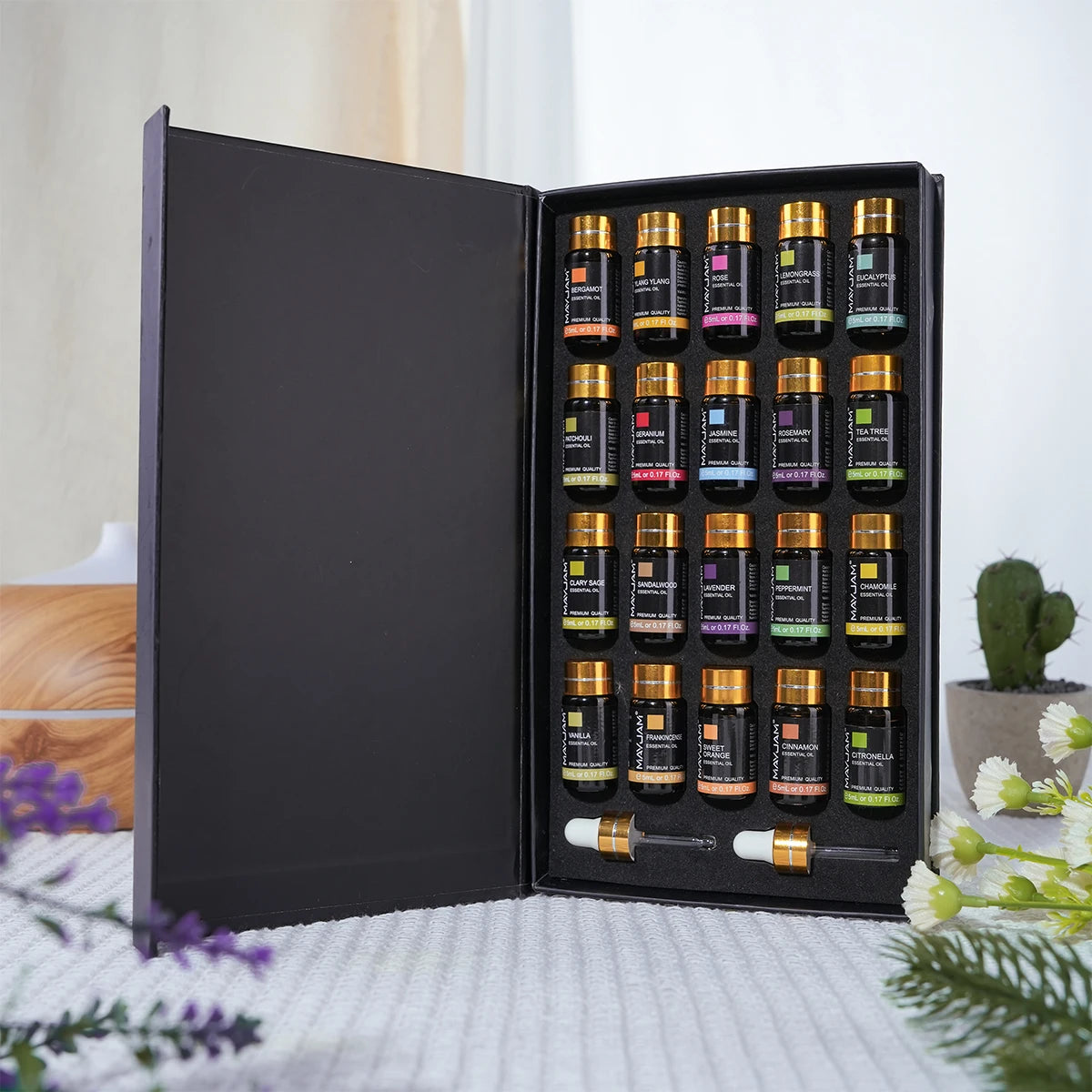 MAYJAM Essential Oils Gift Set For Aromatherapy And Fragrance