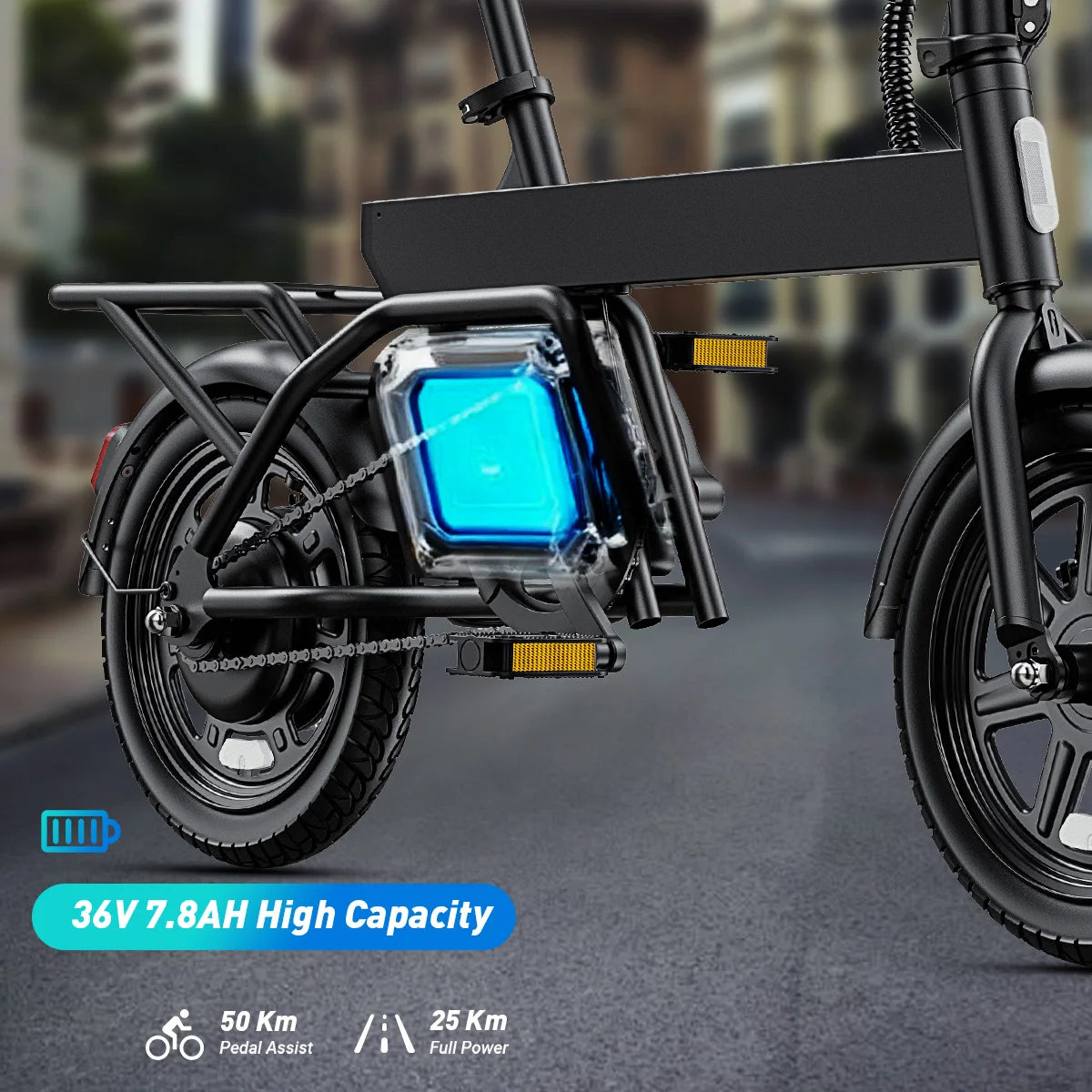 DYU B20 Folding Electric Bike With Removable Battery Pack
