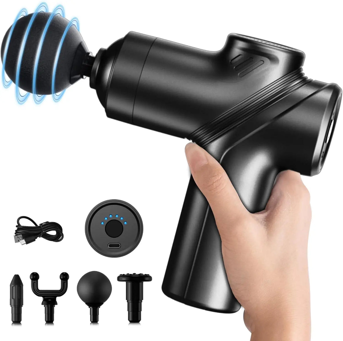 Leercon Muscle Massage Gun Portable Brushless Motor With Four Heads