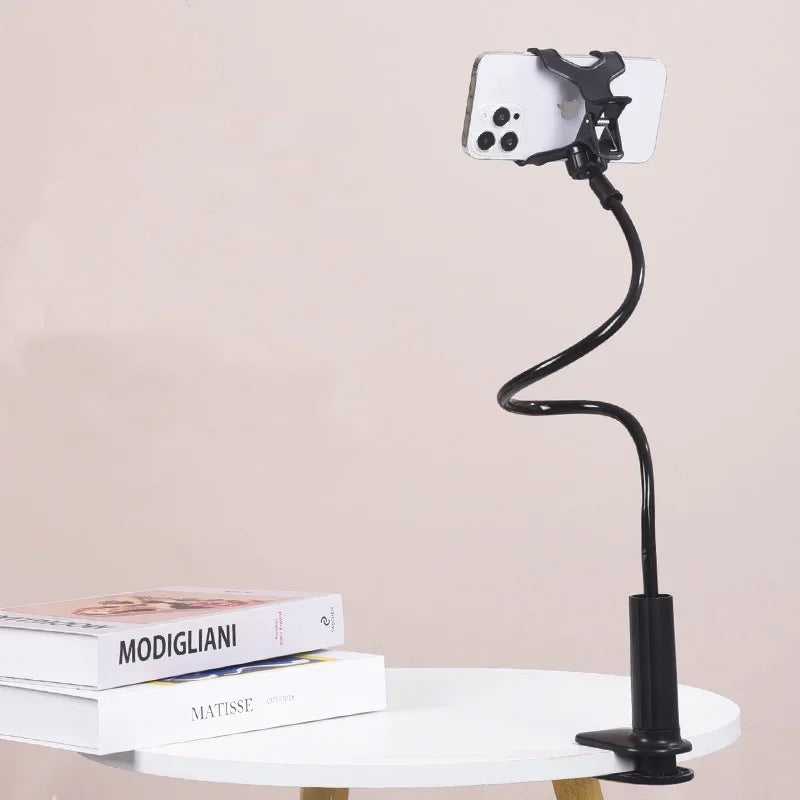 Stainless Steel Flexible Gooseneck Lazy Phone Mount Bracket with Handle
