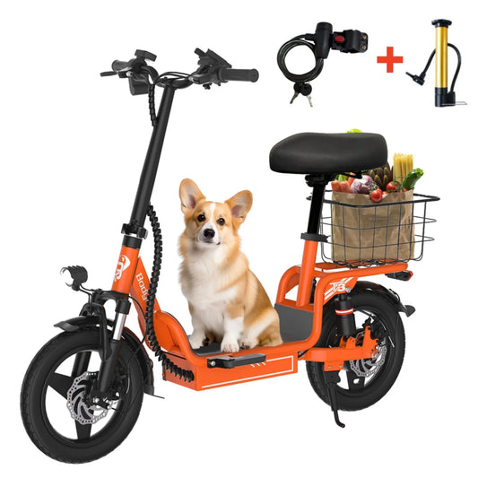 Bodywel T3 Folding Electric Scooter With Shock Absorption