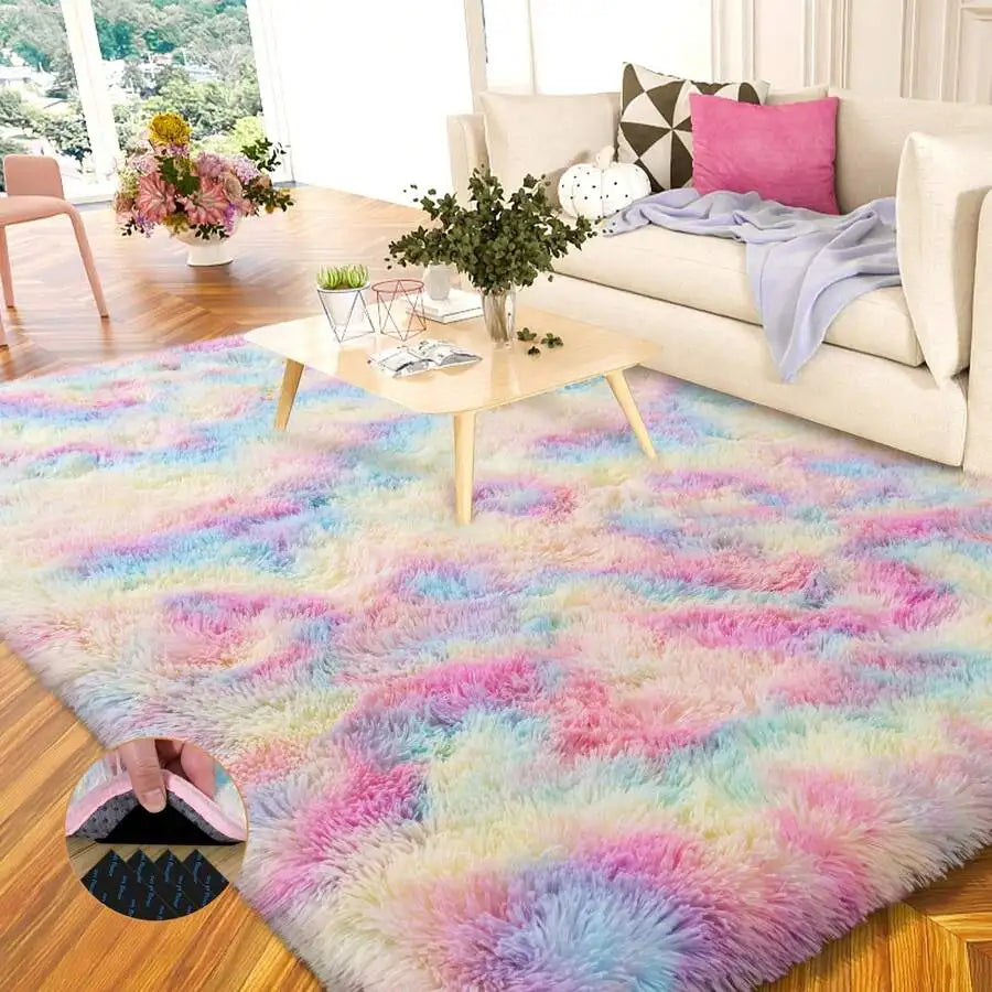 Plush Shag Rug For Bedroom Living Room And Dorm Decor