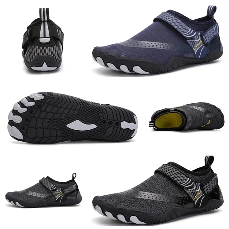 Mens Quick Dry Five Finger Water Shoes For Swimming Outdoors