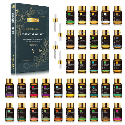 MAYJAM Essential Oils Set for Diffusers Aromatherapy and Candle Making