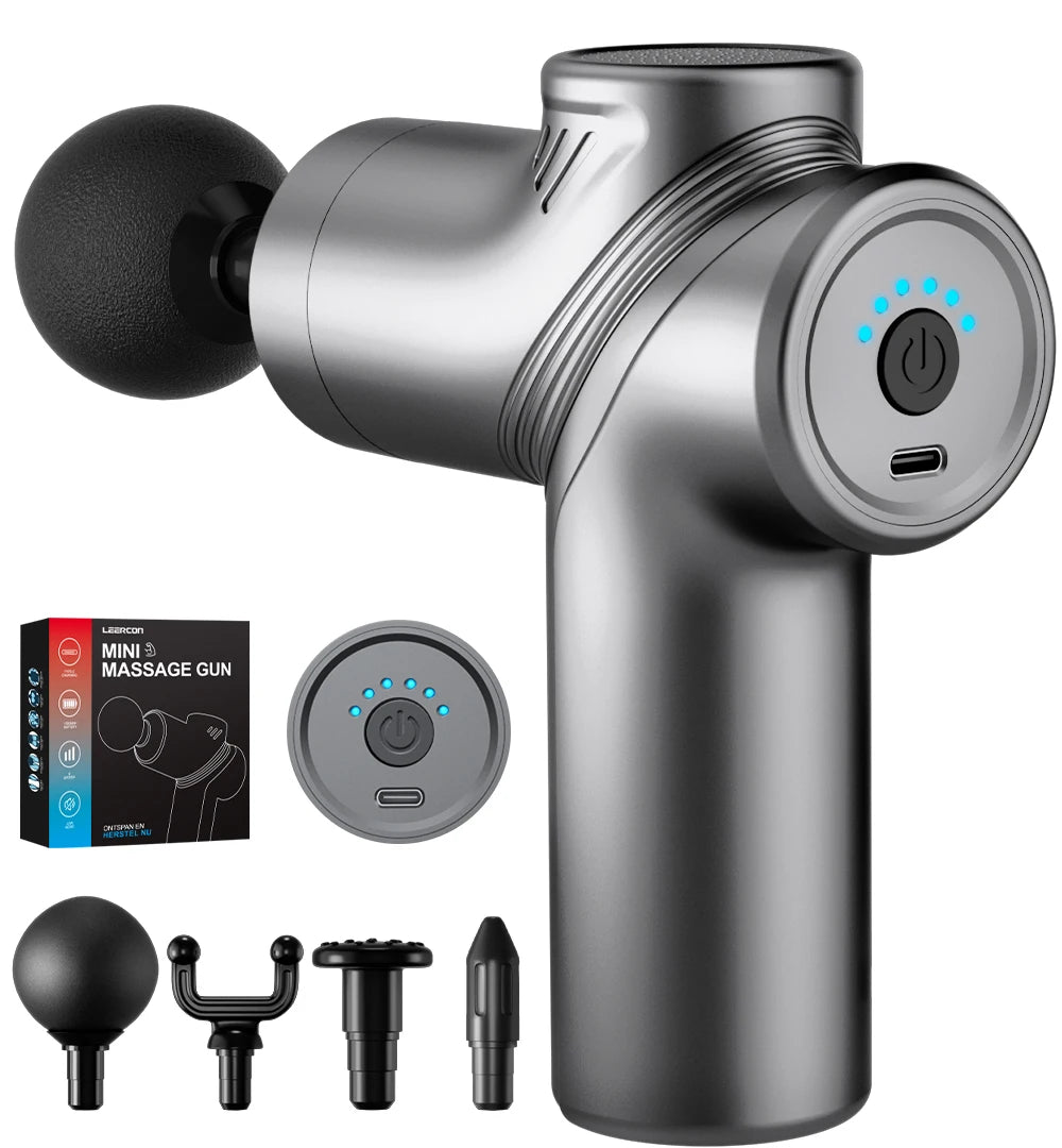 Leercon Handheld Percussion Massage Gun With Adjustable Speed Settings
