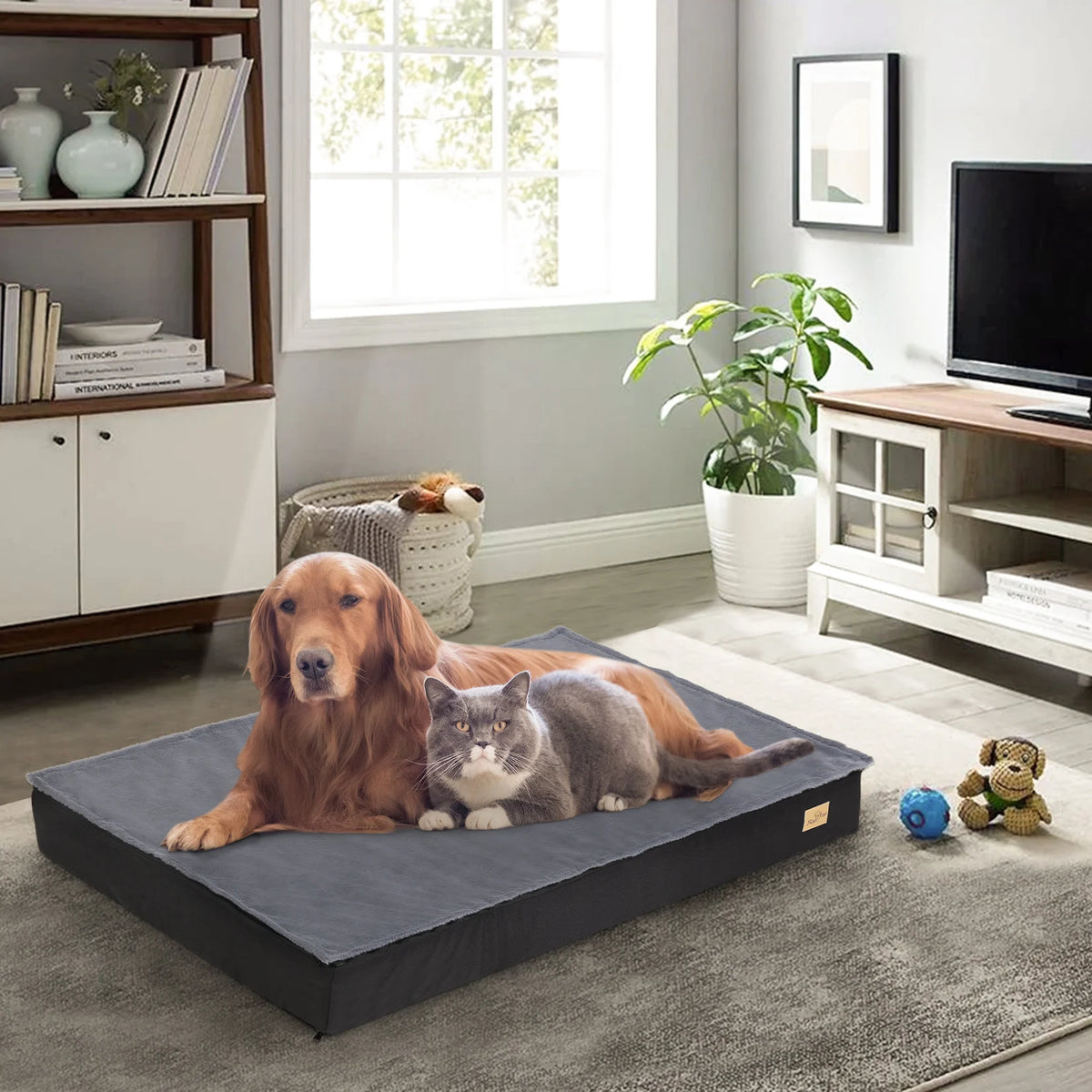 BINGOPAW Orthopedic Waterproof Dog Bed With Washable Non Slip Bottom