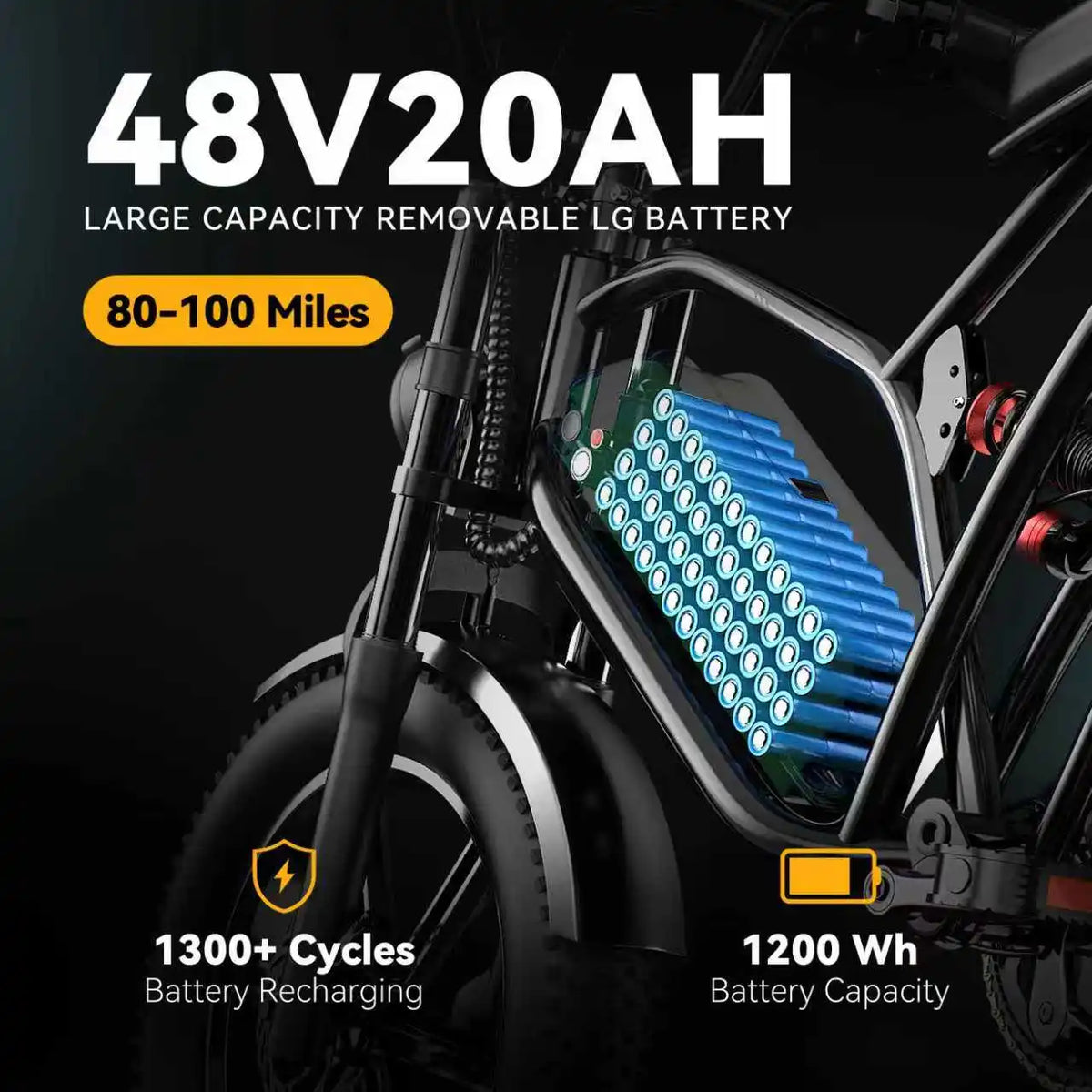 Cybervelo EK11 1000W Fat Tire Electric Dirt Bike All Terrain