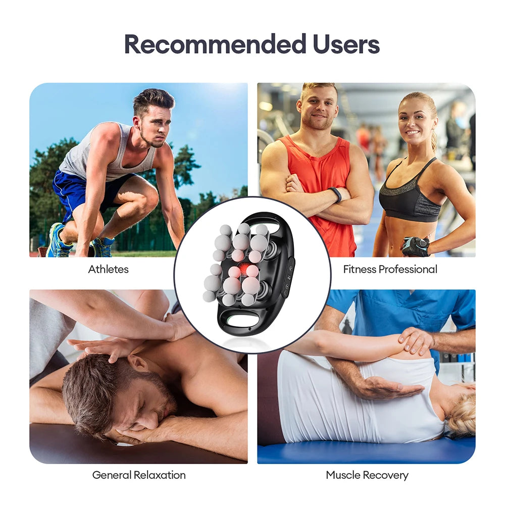Iebilif Red Light Deep Tissue Massage Gun for Muscle Relief