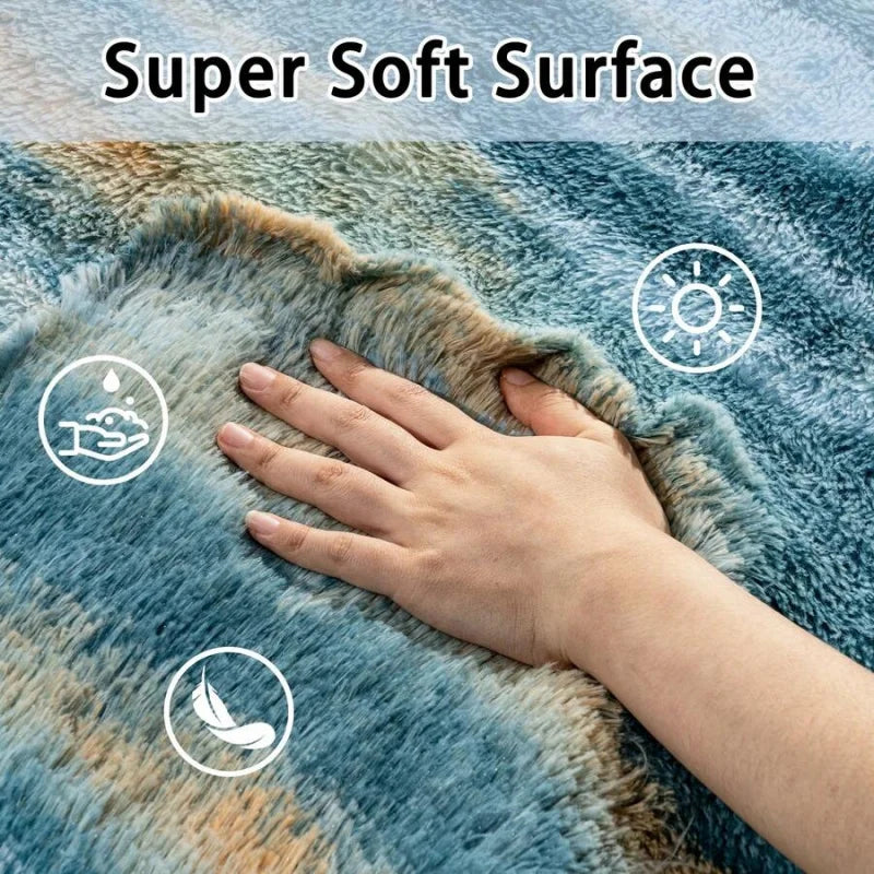 Plush Shag Rug For Bedroom Living Room And Dorm Decor