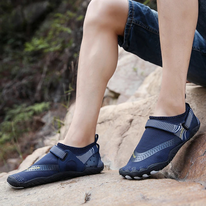 Mens Quick Dry Five Finger Water Shoes For Swimming Outdoors