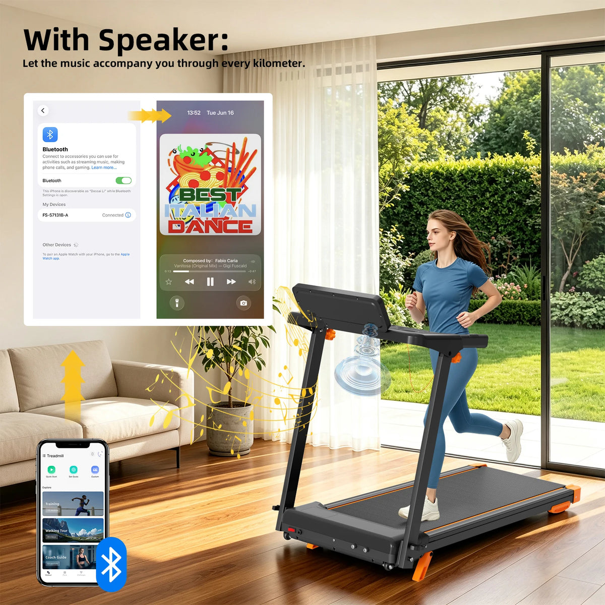 Foldable Walking Pad Treadmill With Incline And HIIT Modes