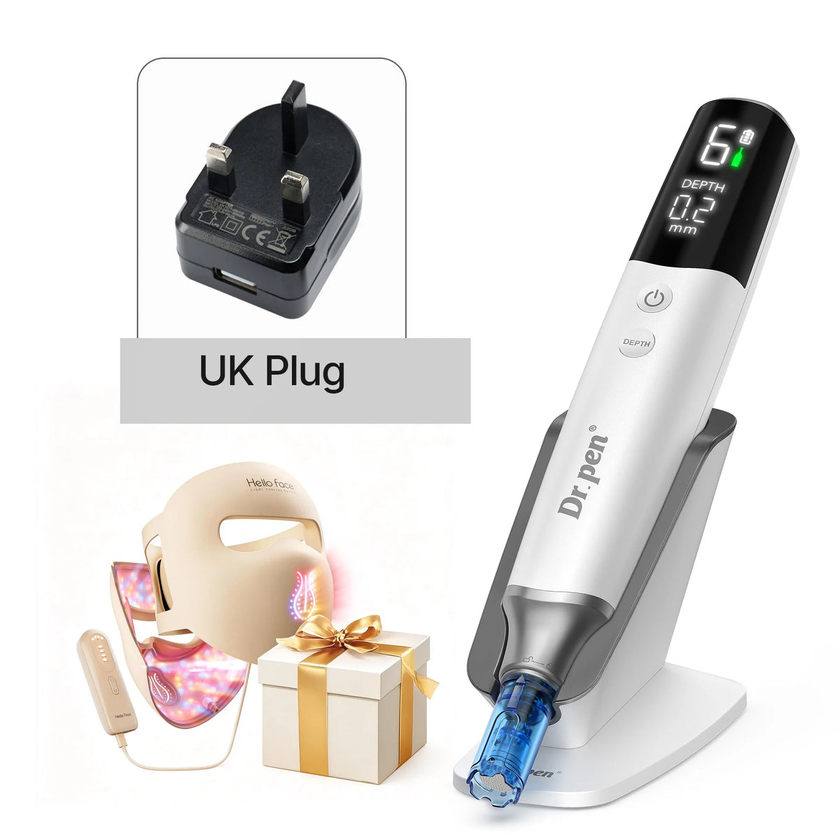 Hello Face Dr Pen M9 Microneedling Device With LED Mask