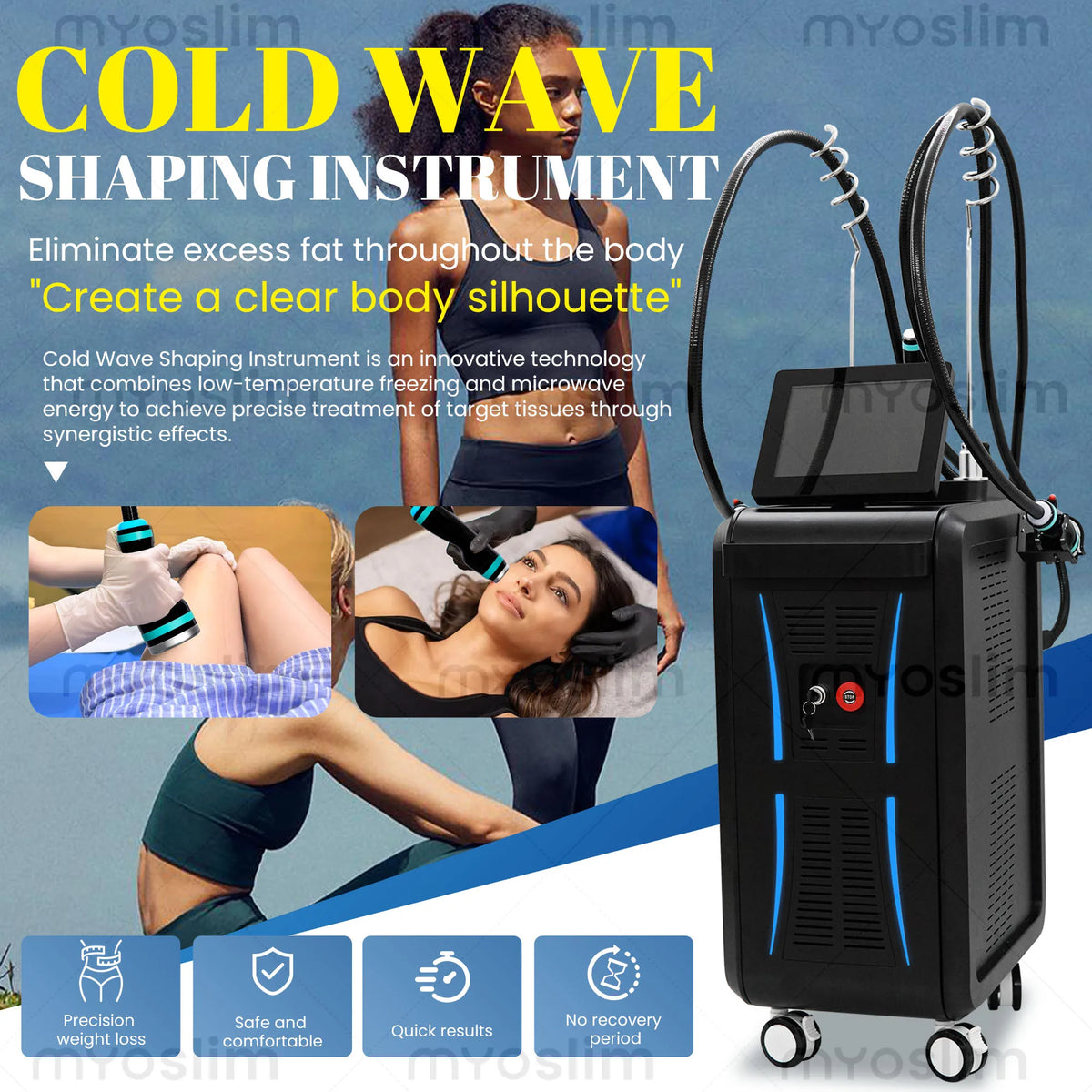 MYOSLIM Cryolipolysis Body Sculpting and Skin Tightening Machine