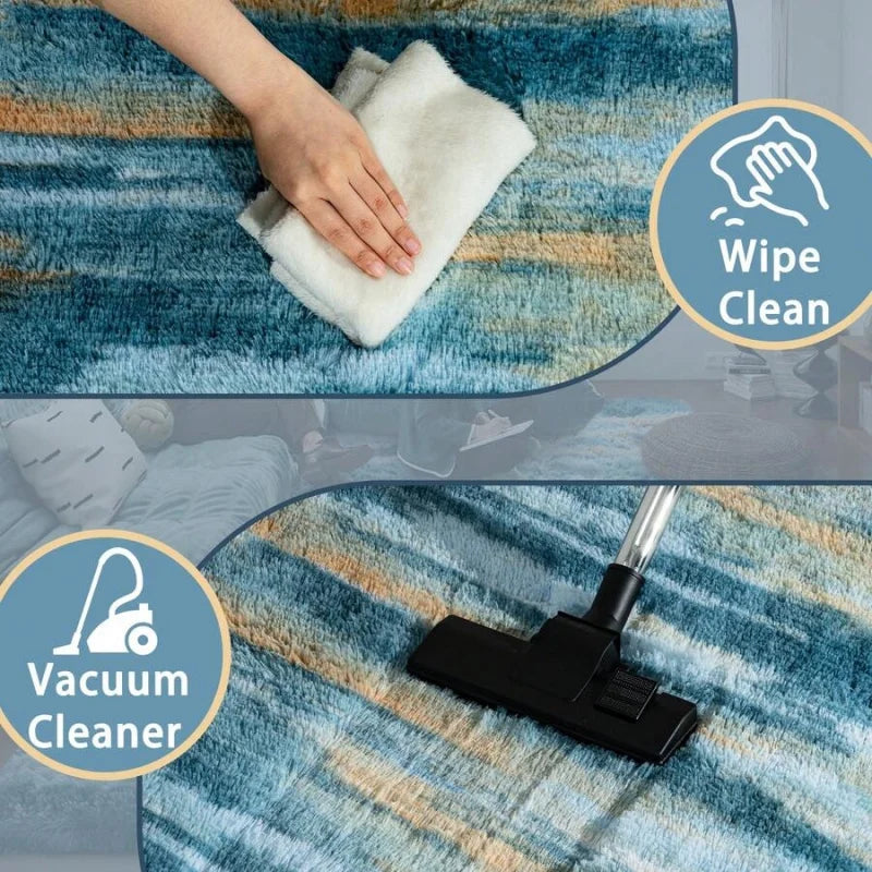 Plush Shag Rug For Bedroom Living Room And Dorm Decor