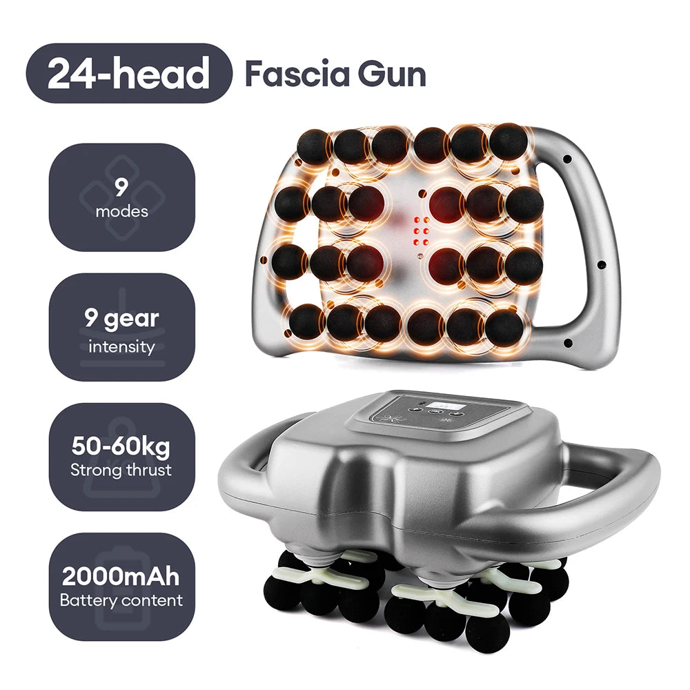 Iebilif Red Light Deep Tissue Massage Gun for Muscle Relief