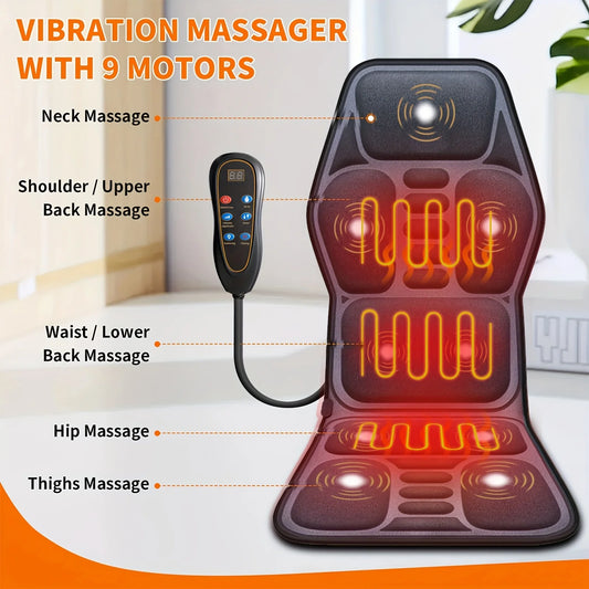 Ekmoey Massage Seat Cushion With Vibration And Heating Pad