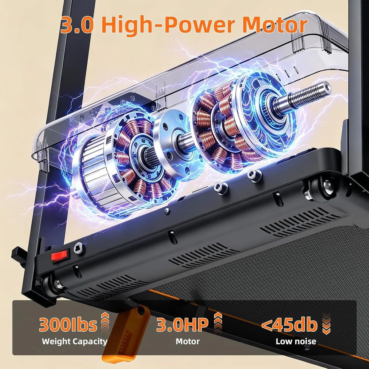 Compact Foldable Walking Treadmill Featuring Adjustable Incline And Led Display