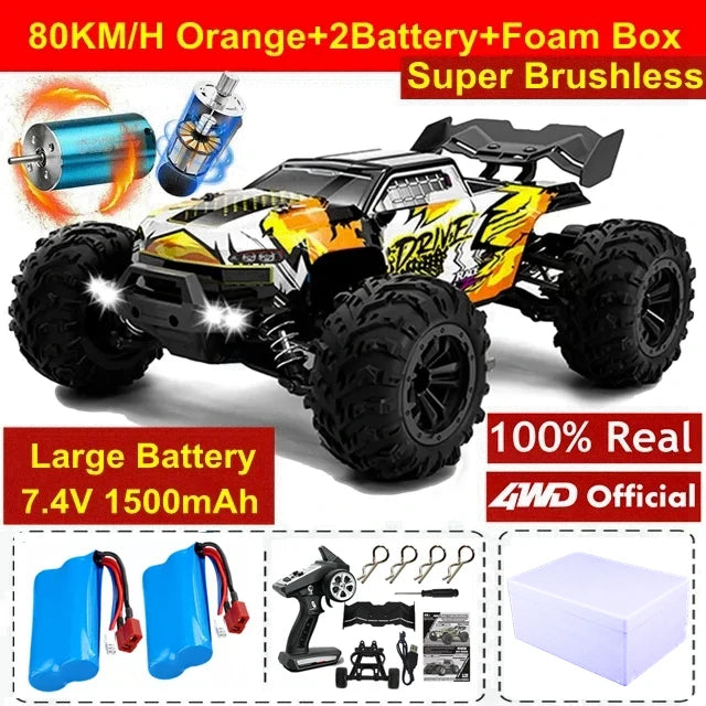4WD Off Road Remote Control Car High Speed Brushless Buggy