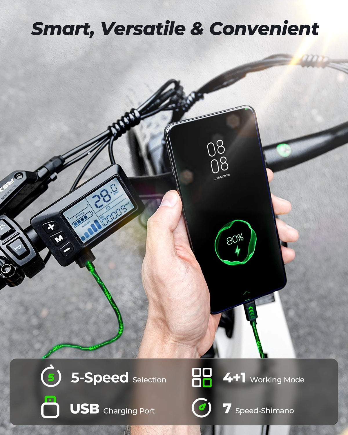 iScooter U8 Ultra 750W Electric Bike With Long Range