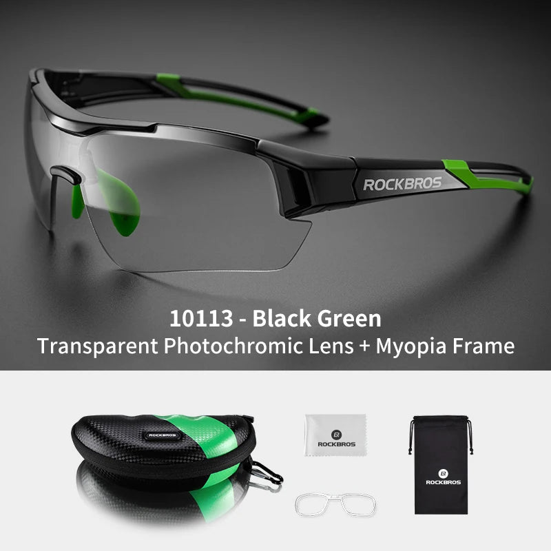 Rockbros Cycling Photochromic Sunglasses With UV400 Protection Lens