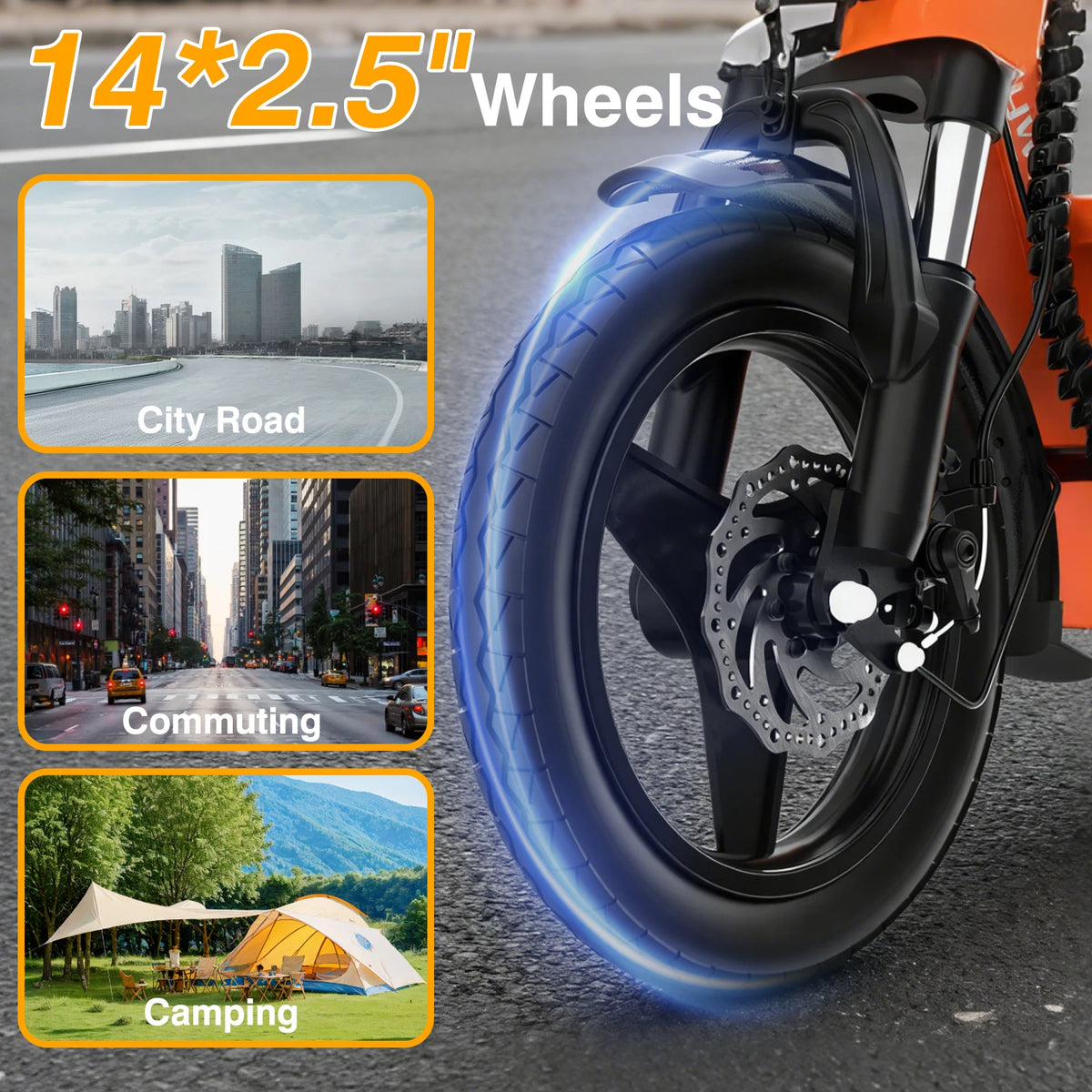 Bodywel T3 Folding Electric Scooter With Shock Absorption