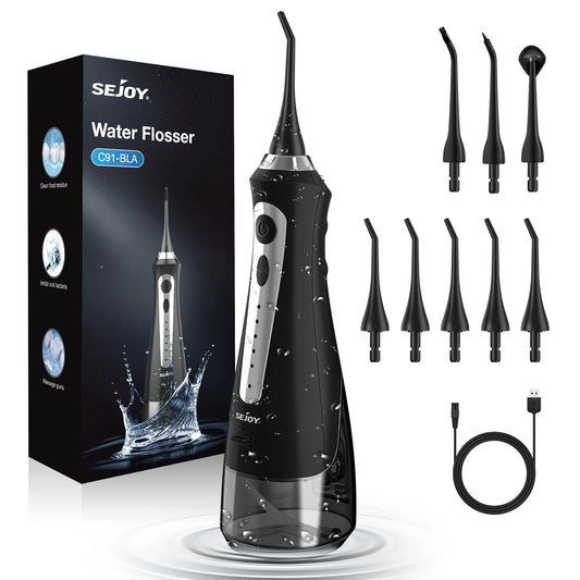 Sejoy Portable Electric Water Flosser With Multiple Cleaning Modes