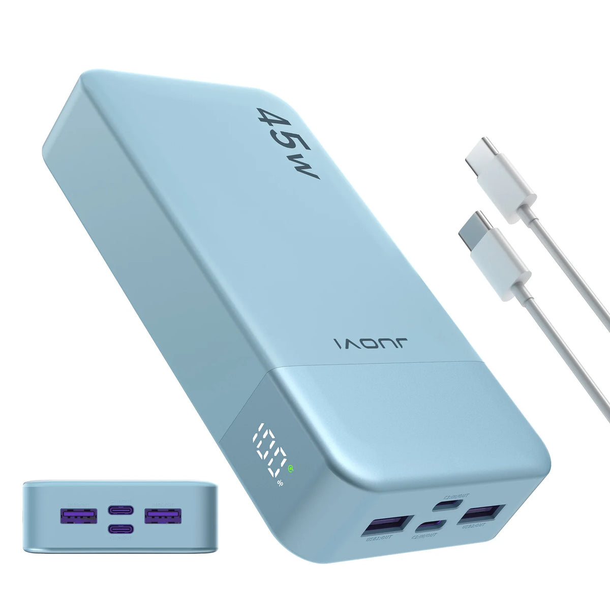 20000mAh 45W Fast Charging Power Bank With Led Display