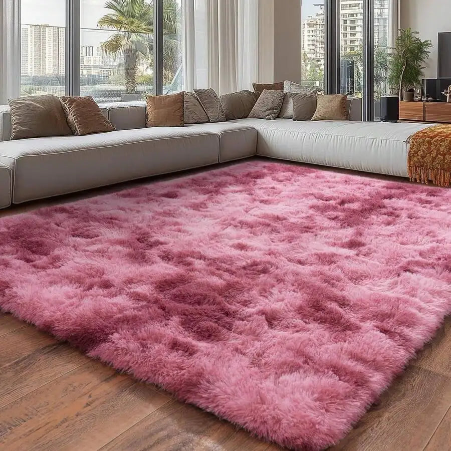 Plush Shag Rug For Bedroom Living Room And Dorm Decor