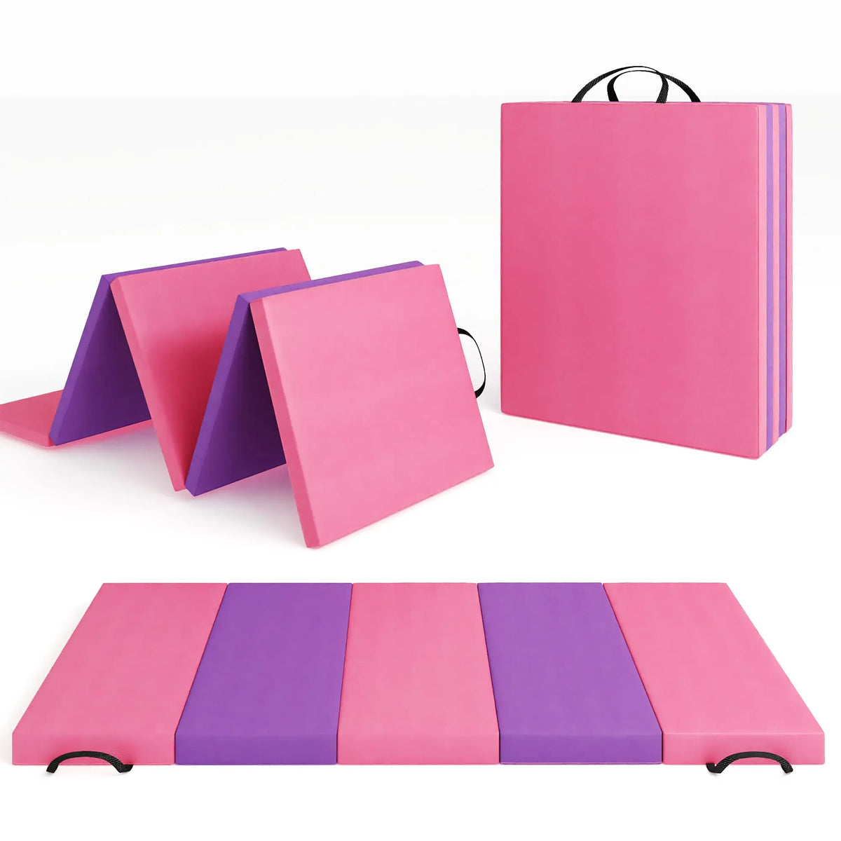 HiMISS Thick Foldable Gymnastics Exercise Mat For Home Training