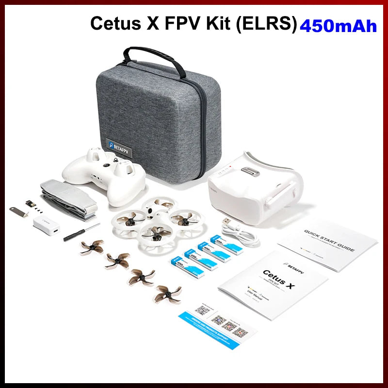 BETAFPV Cetus X FPV Racing Drone Kit With VR03 Goggles and Transmitter