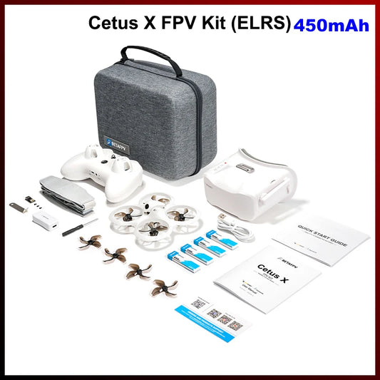 BETAFPV Cetus X FPV Racing Drone Kit With VR03 Goggles and Transmitter