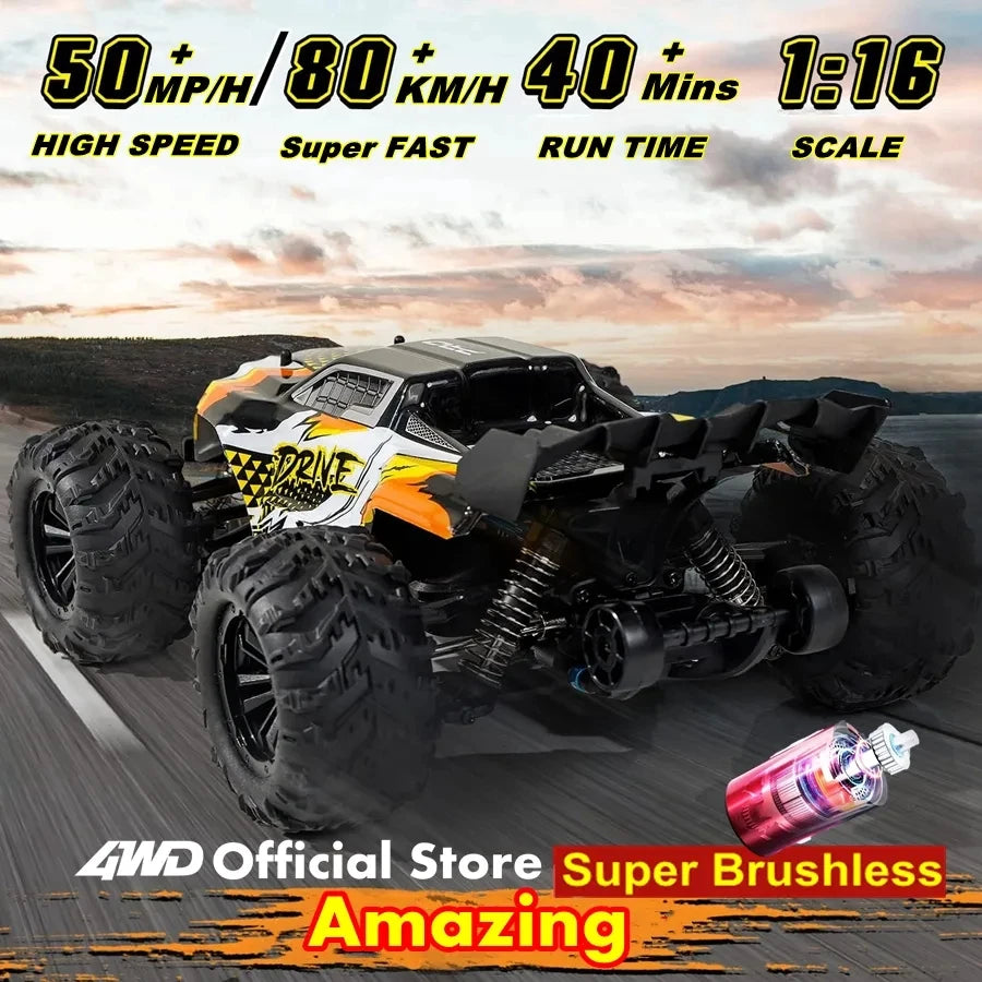 4WD Off Road Remote Control Car High Speed Brushless Buggy