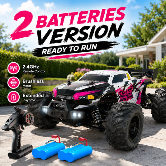 ZNLYRION 4WD Brushless Off Road Monster Truck with LED Headlights