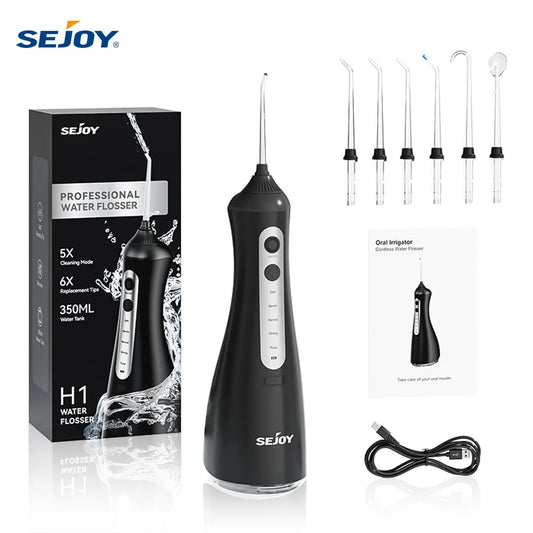 Sejoy Cordless Electric Oral Irrigator For Effective Dental Cleaning