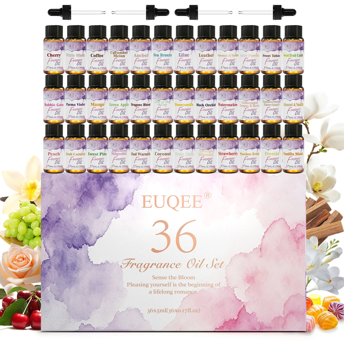 EUQEE Fragrance Oil Gift Set For Diffusers And Candle Making