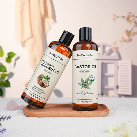 MAYJAM Organic Cold Pressed Castor Oil for Skin and Hair Care