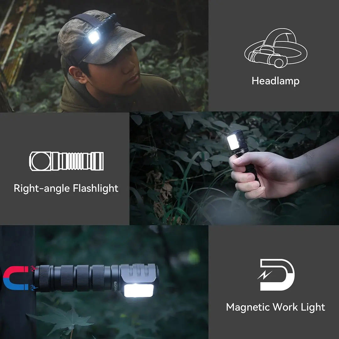 Sofirn HS42 Rechargeable LED Headlamp for Camping and Hiking