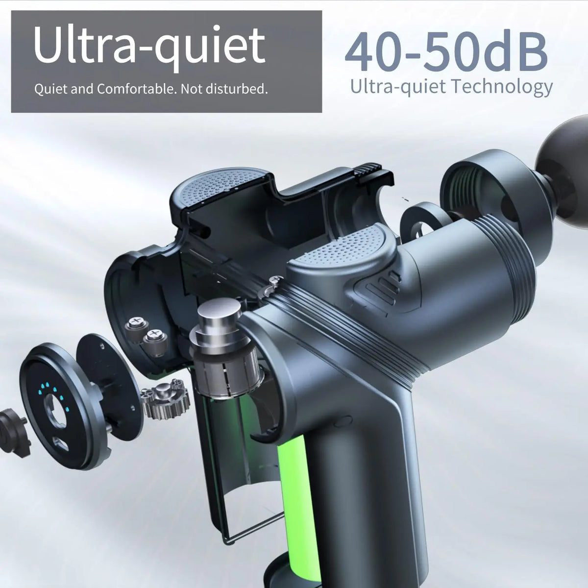 Leercon Muscle Massage Gun Portable Brushless Motor With Four Heads