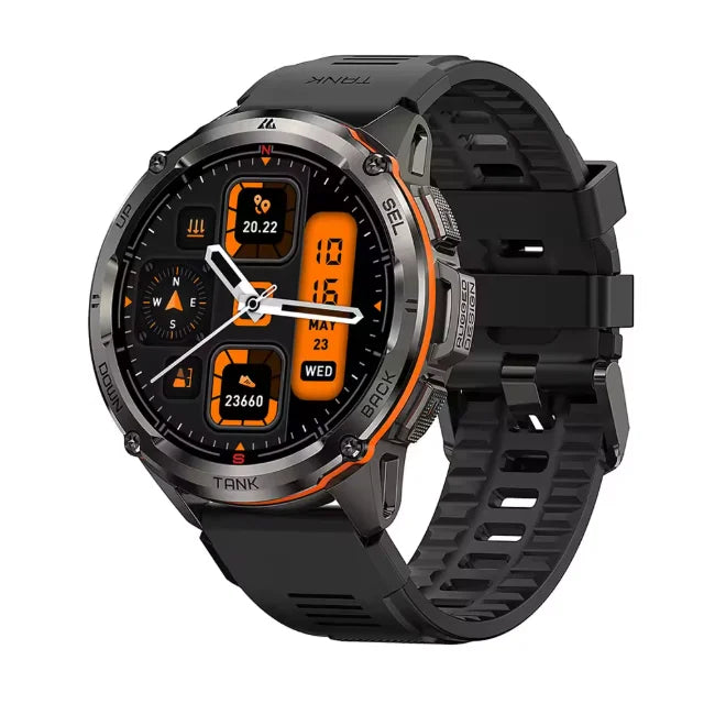Kospet Tank T3 Ultra Rugged Gps Smartwatch Amoled Fitness Bluetooth
