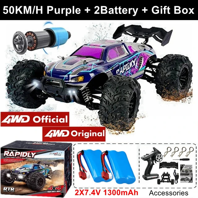 4WD Off Road Remote Control Car High Speed Brushless Buggy