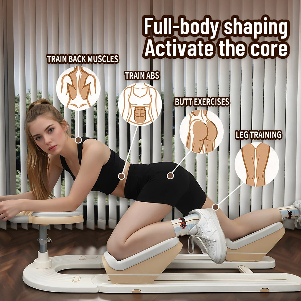 Spine Twist And Stretch Trainer For Abdominal And Leg Exercises